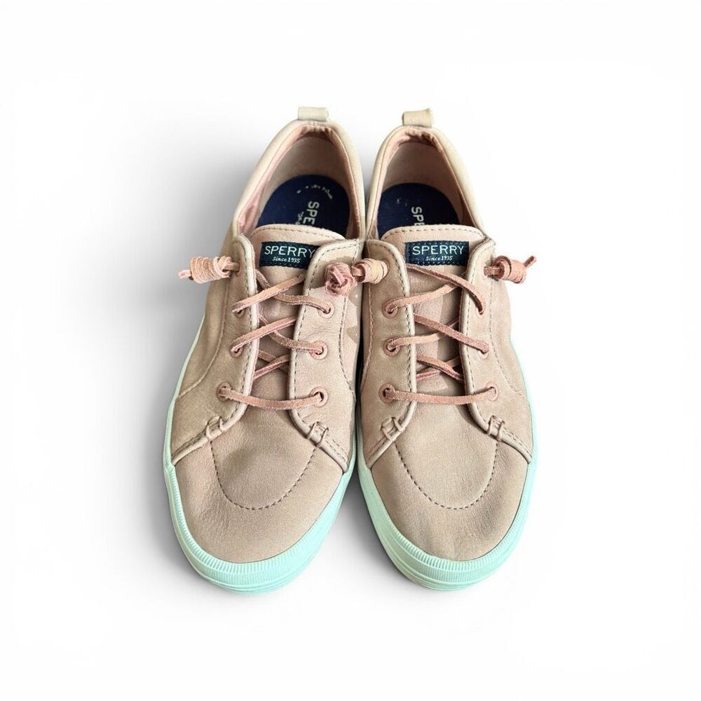 Sperry Women’s Light Pink Brushed Suede Topsiders SZ: 8.5